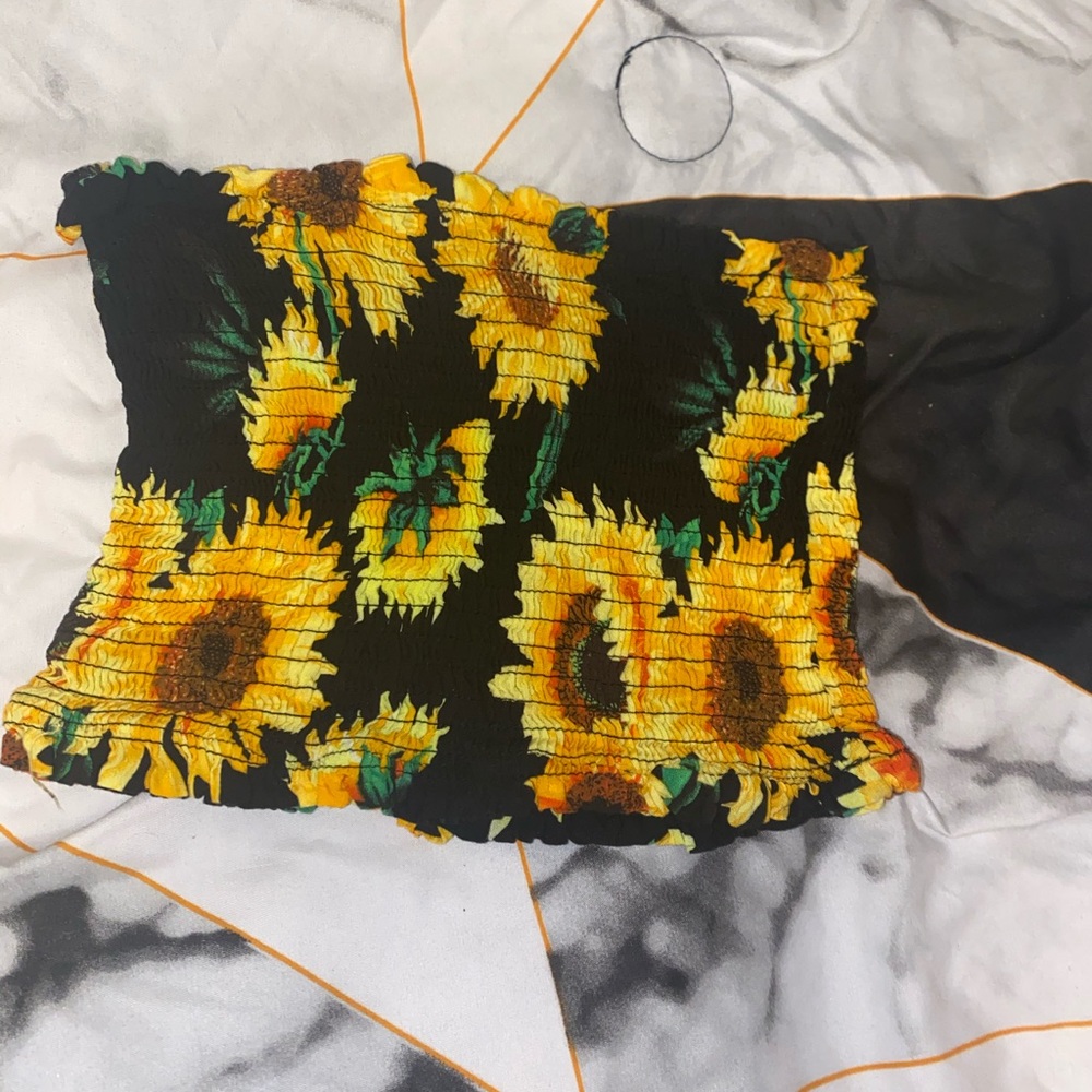 Sunflower crop top